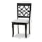 Baxton Studio Mael Modern and Contemporary Grey Fabric and Dark Brown Finished Wood 2-Piece Dining Chair Set 174-10534-Zoro - alternate 8